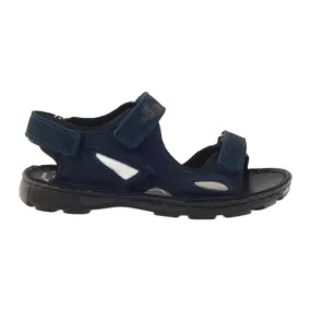 Elastic sandals Ren But 4255 navy blue grey