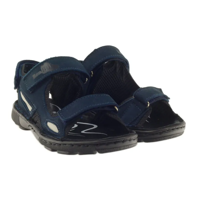 Elastic sandals Ren But 4255 navy blue grey