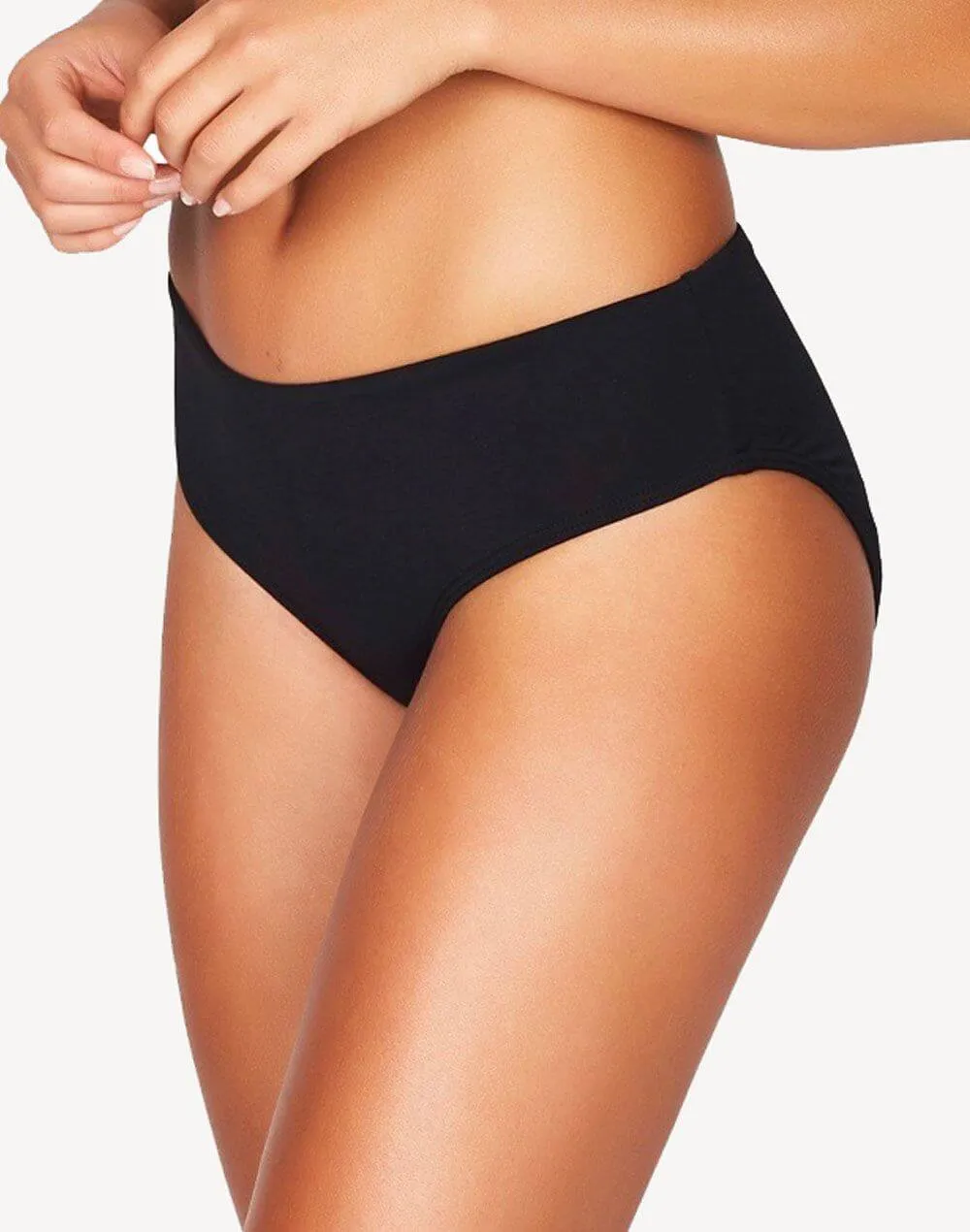 Essentials Mid Rise Bikini Bottom