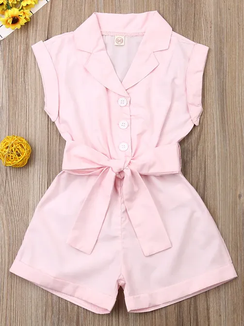 Eternal Beauty Collared Romper