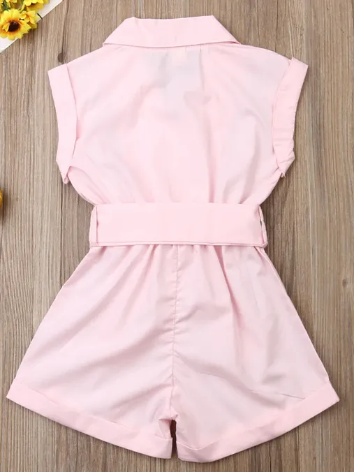 Eternal Beauty Collared Romper