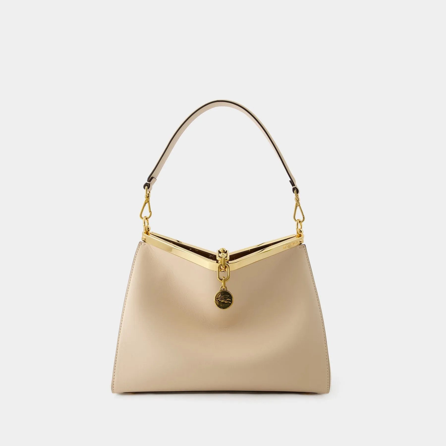 Etro  Vela Shoulder Bag - Etro - Leather - Beige