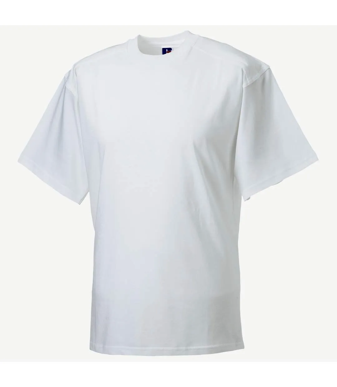 Europe mens workwear short sleeve cotton t-shirt white Russell