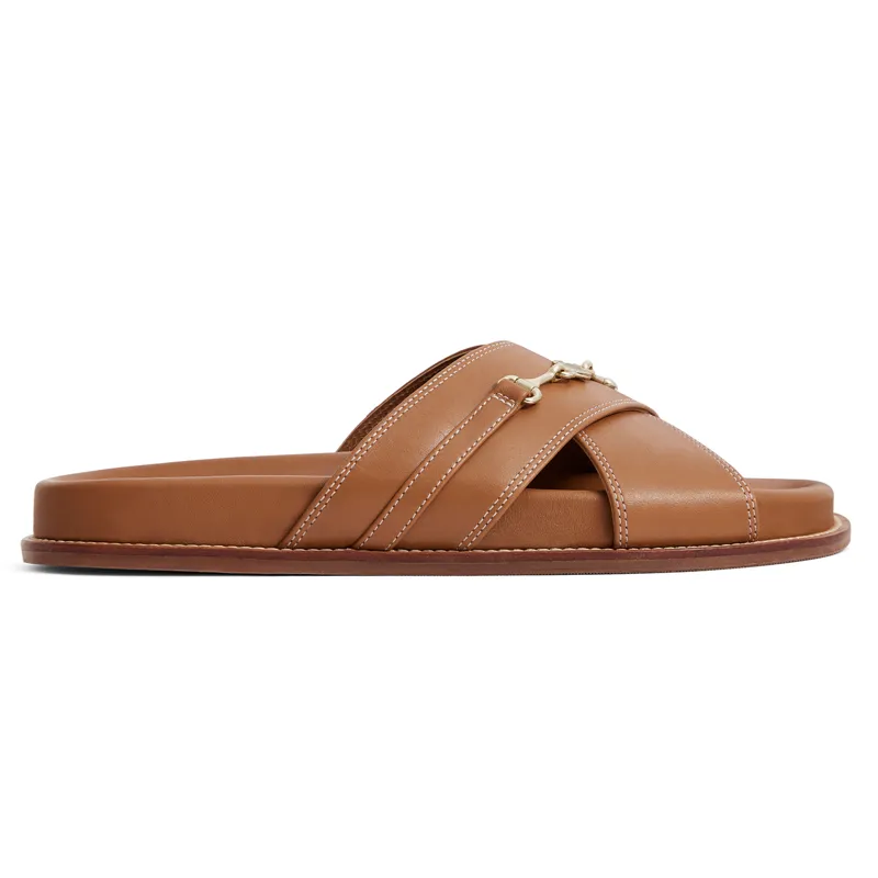 Fairfax and Favor Southwold Ladies Footbed Sandals - Tan