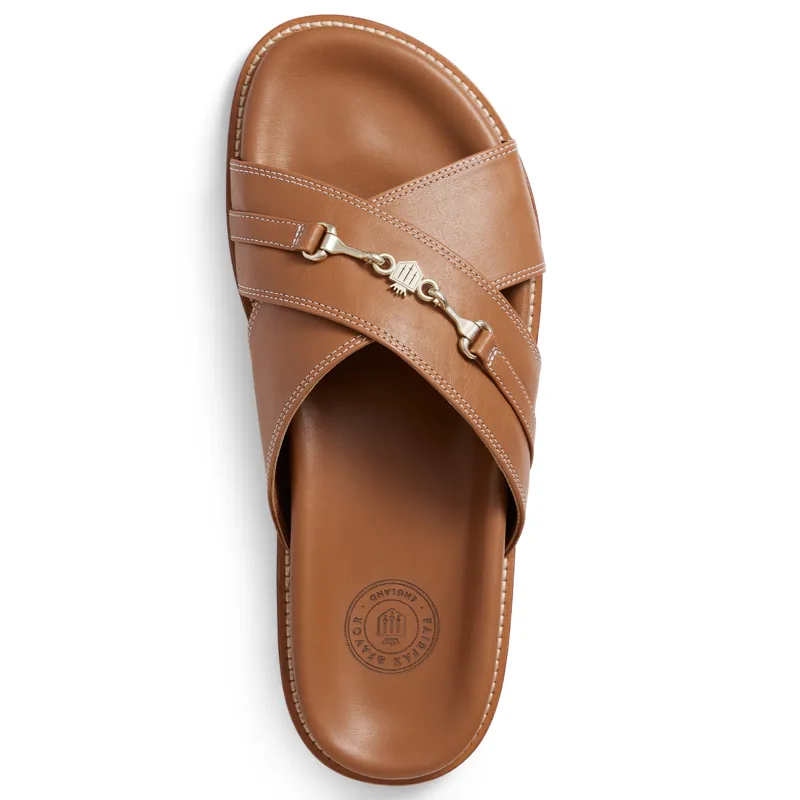 Fairfax and Favor Southwold Ladies Footbed Sandals - Tan