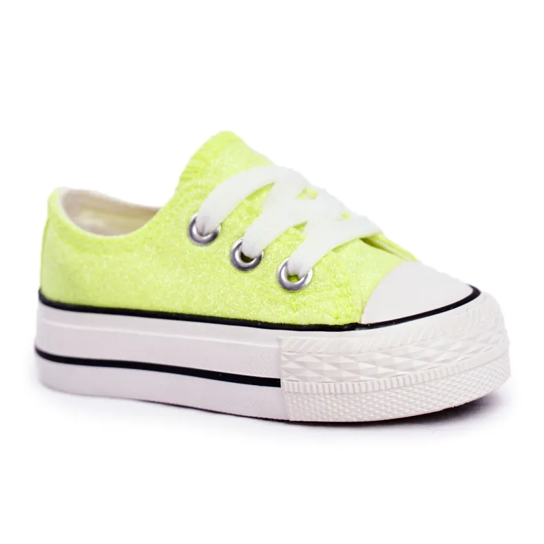 FRROCK Children's Sneakers Brocade Lime Neon Misty yellow