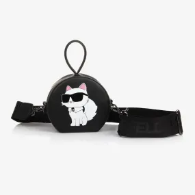 Girls Black Choupette Bag (16cm)