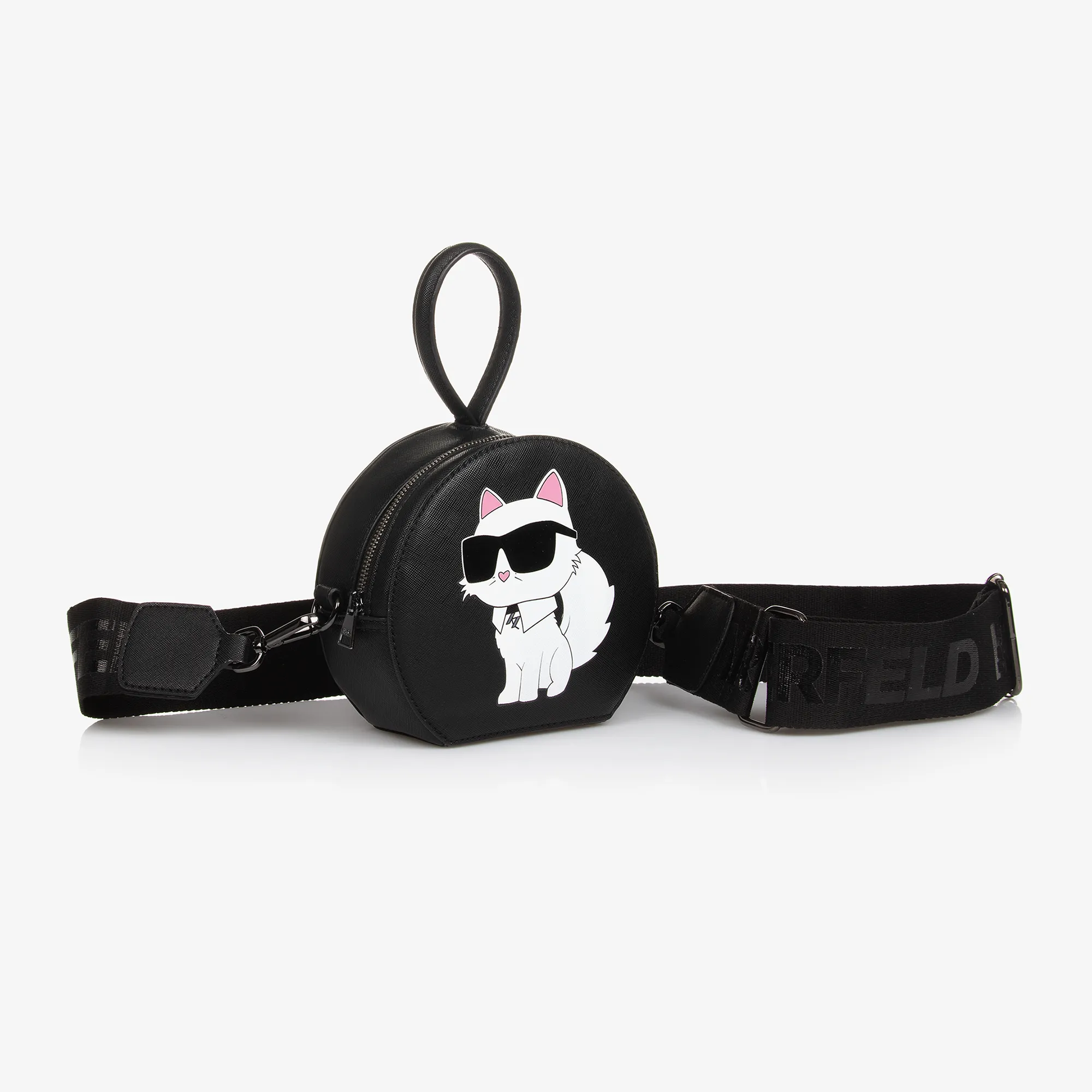 Girls Black Choupette Bag (16cm)