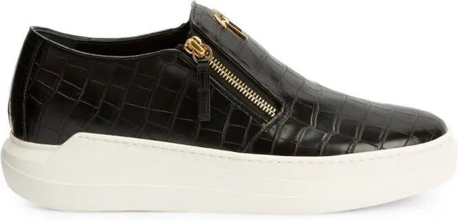 Giuseppe Zanotti Conley zip-detail low-top sneakers Black