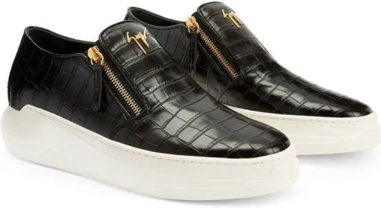 Giuseppe Zanotti Conley zip-detail low-top sneakers Black