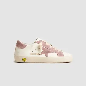 Golden Goose Baby Sneakers Super Star White And Mauve