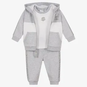 Grey 3 Piece Baby Tracksuit 