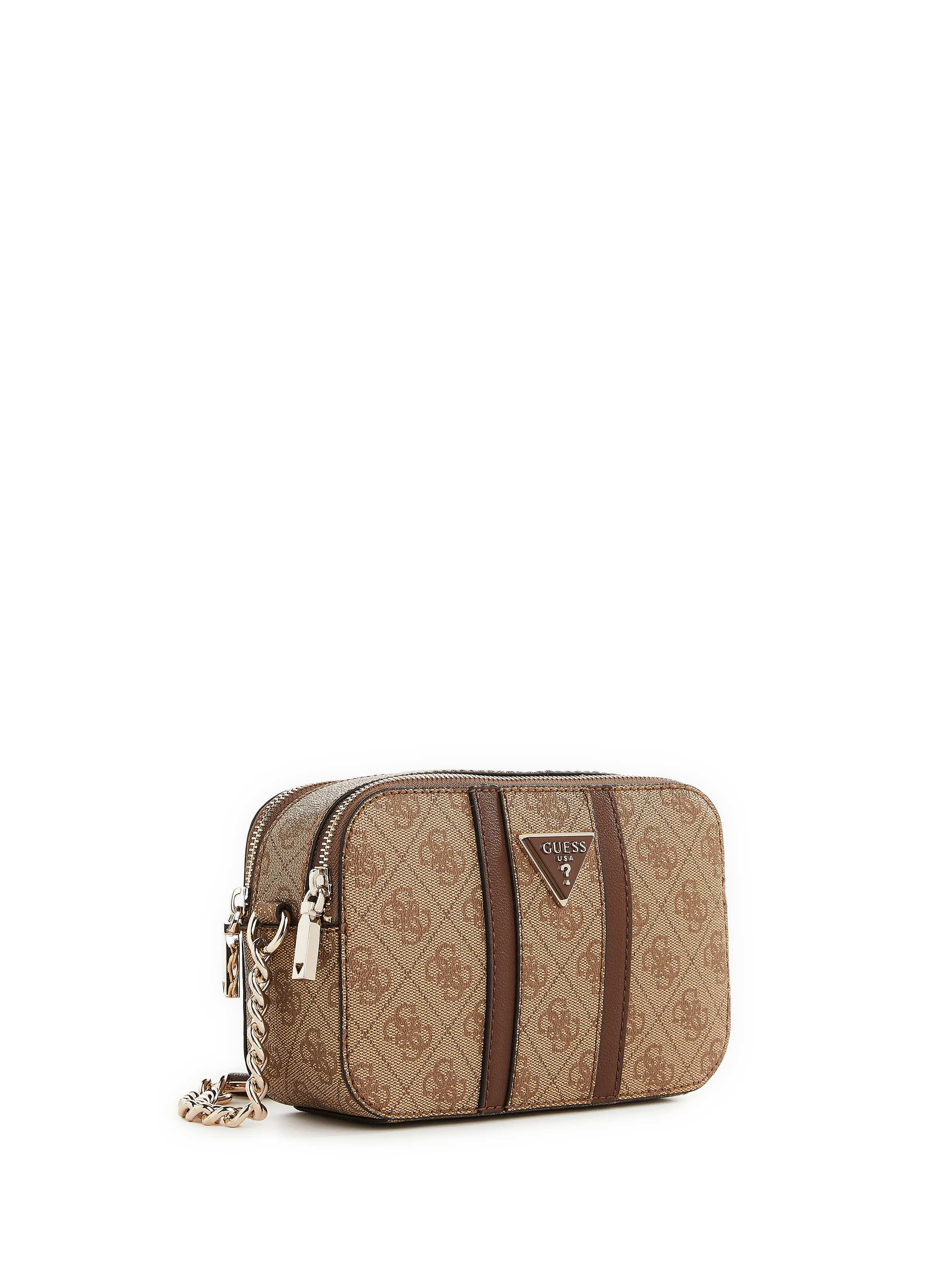 GUESS  Noreen 4G logo shoulder bag - Brown