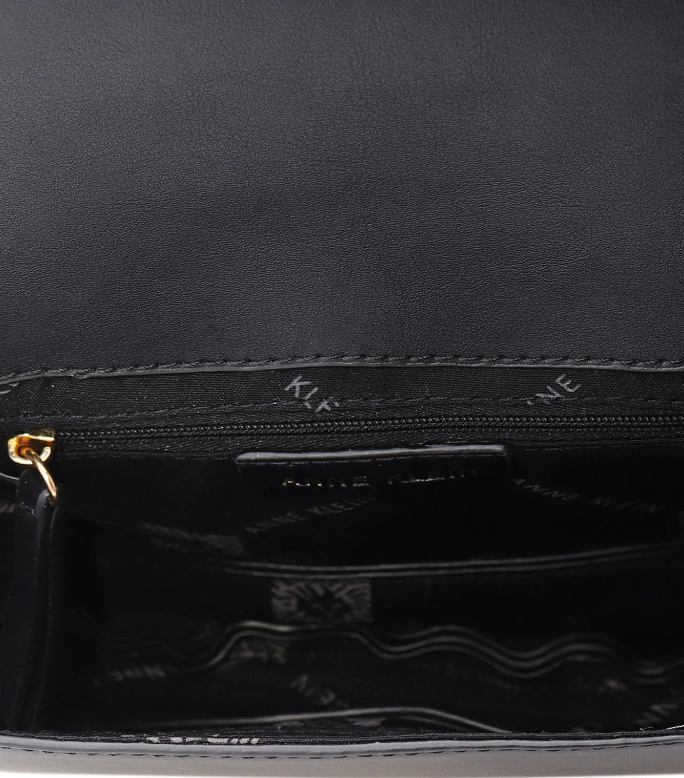 Half Moon Flap Shoulder Bag Black