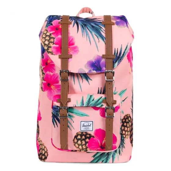 Herschel Little America Mid-Volume Peach Pineapple Backpack