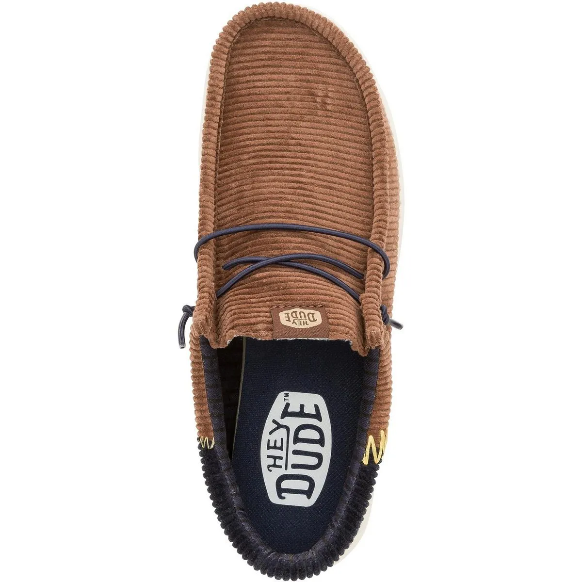 HEYDUDE Wally Funk Corduroy Shoes Espresso/Blue Jean