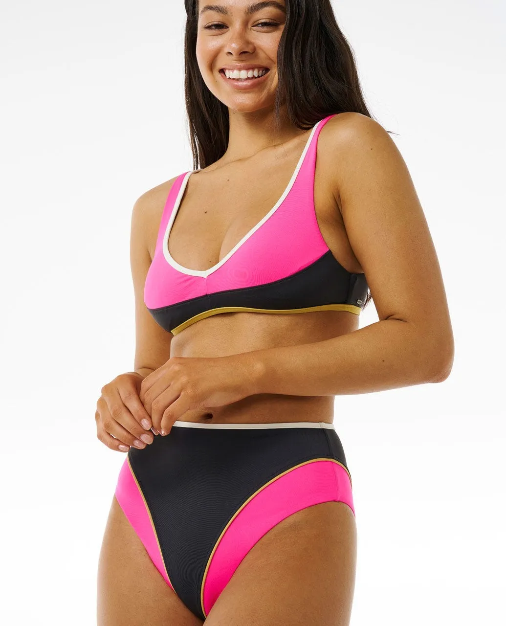 Hibiscus Heat Splice Full Bikini Pant