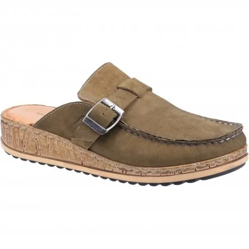 Hush Puppies Sorcha | Khaki Nubuck | Women’s Mule Sandals