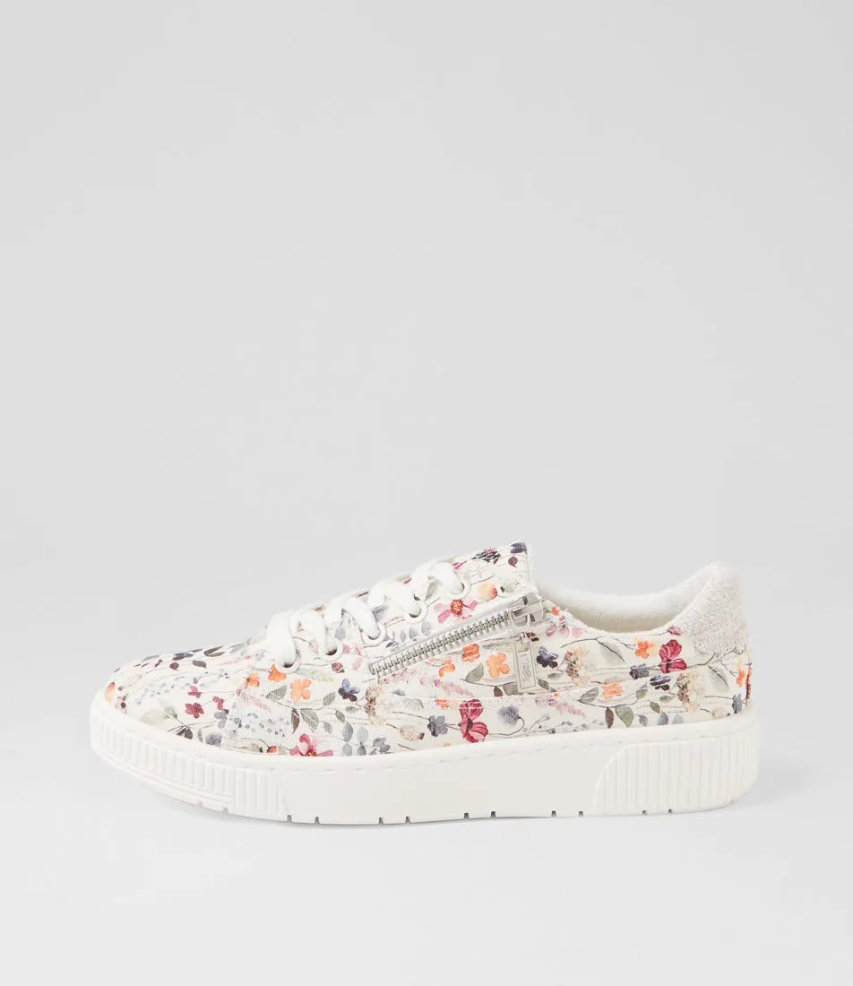 I LOVE BILLY Izzar Delicate Vines Recycled Canvas Sneakers