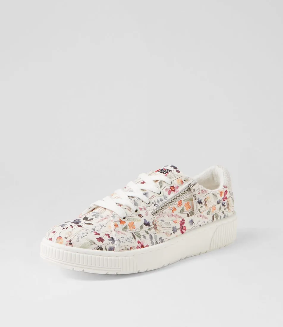 I LOVE BILLY Izzar Delicate Vines Recycled Canvas Sneakers