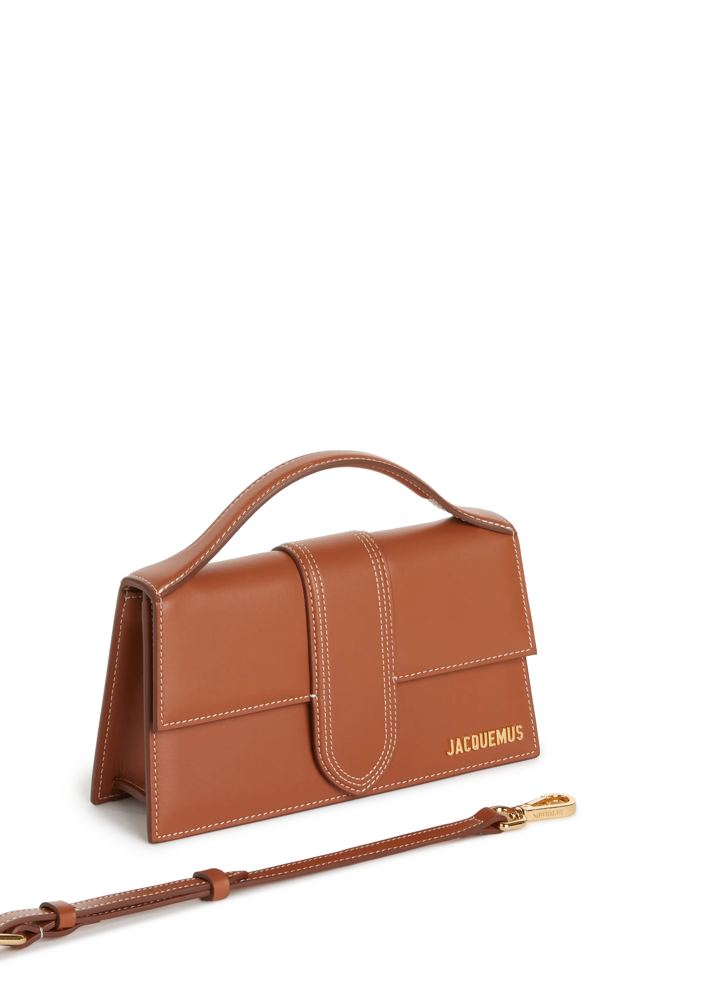 JACQUEMUS  Le Grand Bambino leather bag - Brown