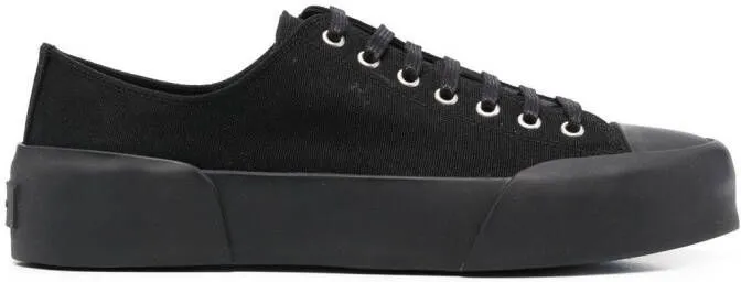 Jil Sander lace-up low-top sneakers Black