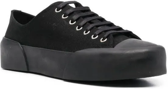 Jil Sander lace-up low-top sneakers Black