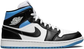 Jordan Air 1 Mid Black White University Blue sneakers