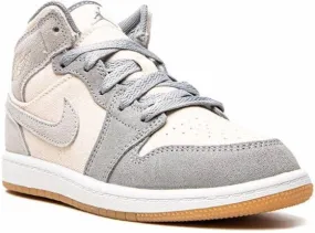 Jordan Kids Jordan 1 Mid SE Coconut Milk sneakers Grey