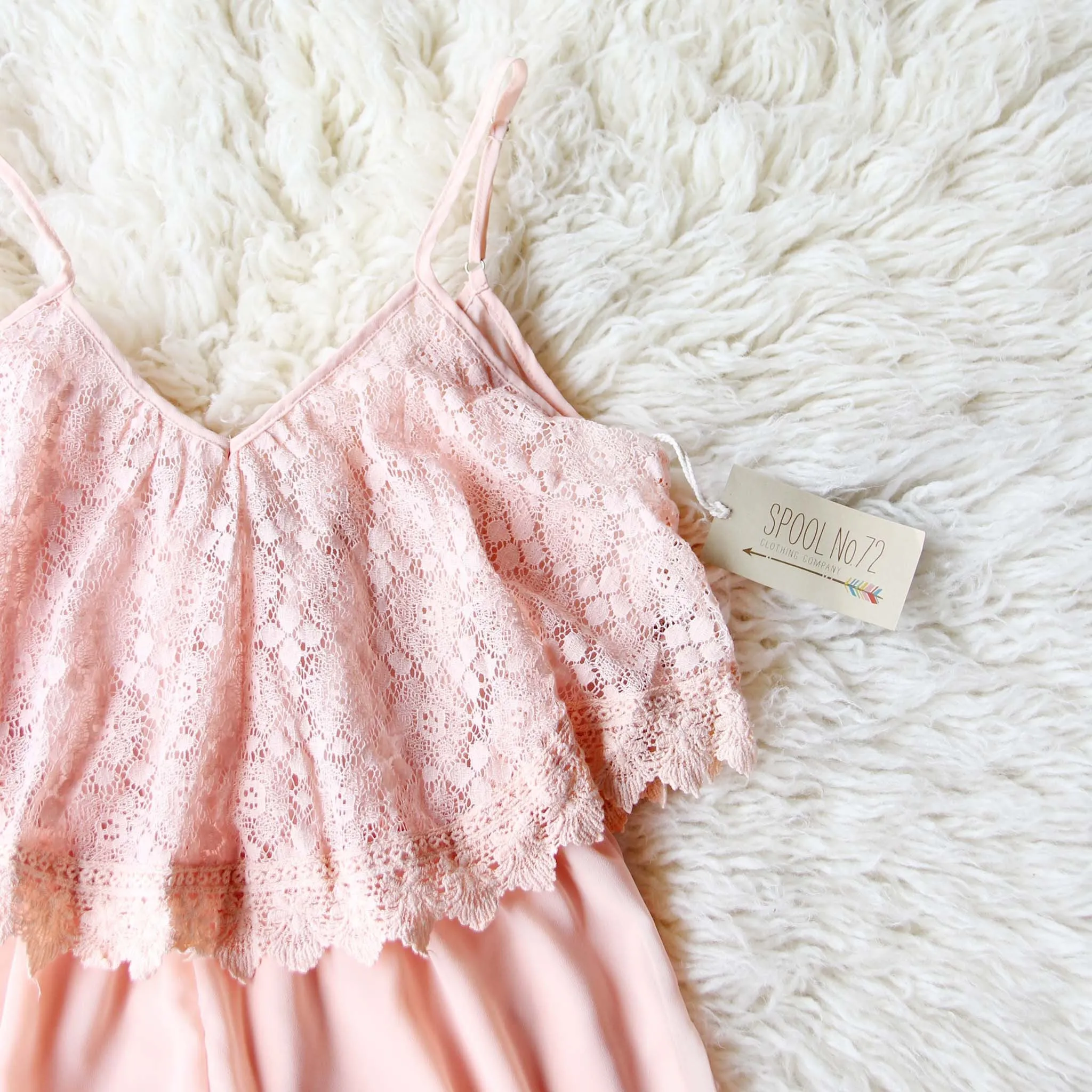 Just Peachy Lace Romper