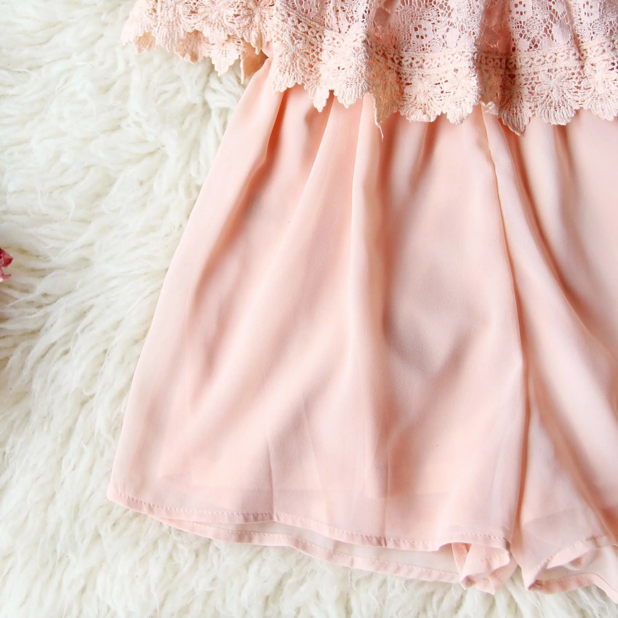 Just Peachy Lace Romper