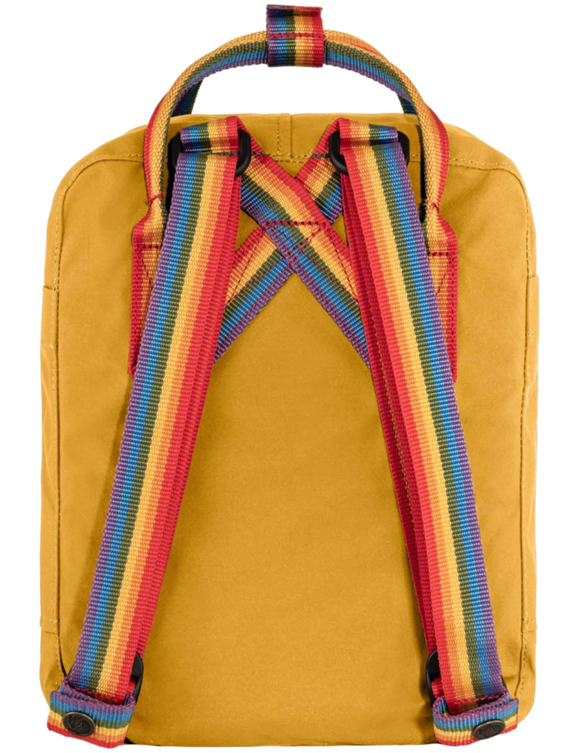 Kanken Mini Rainbow Backpack - Ochre-Rainbow Pattern