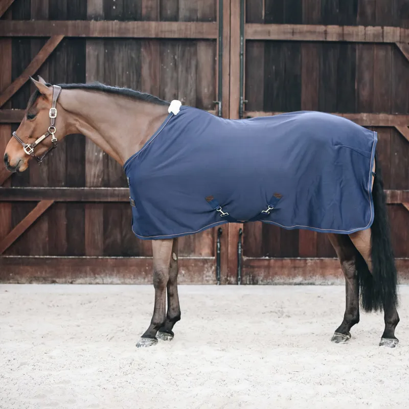 Kentucky Cooler Fleece Standard Neck Rug - Navy