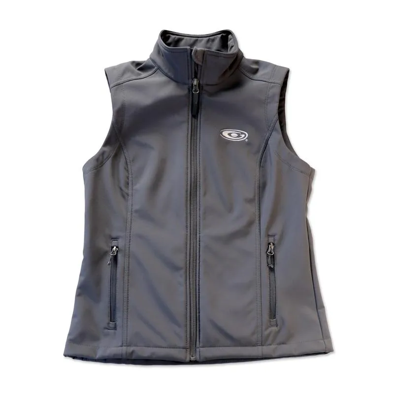 Ladies Medium Gray Softshell Vest