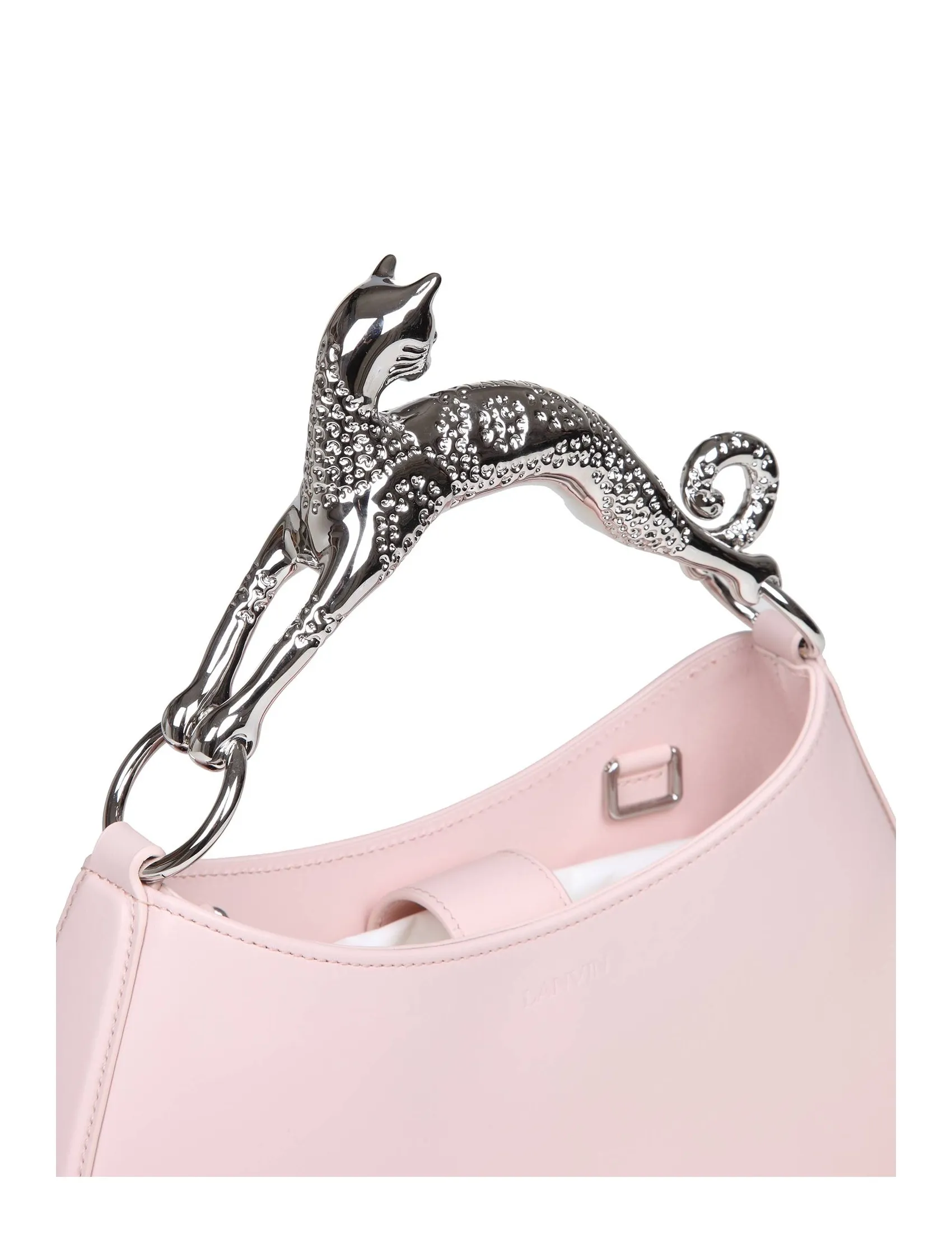 LANVIN HOBO CAT BAG IN PINK LEATHER