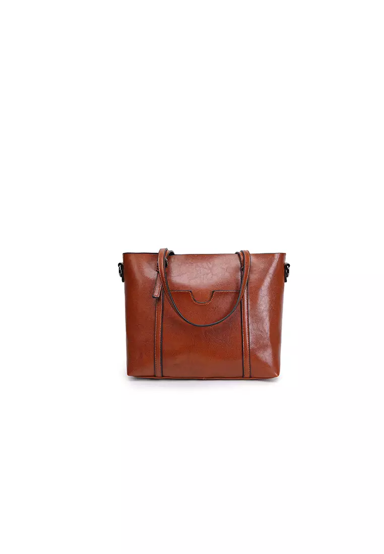 Lara Temperament Solid Color Shoulder Bag