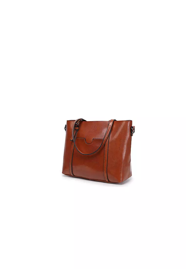 Lara Temperament Solid Color Shoulder Bag