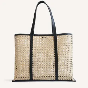 Large Margot Bag - Black Rattan