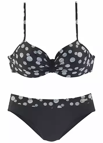 LASCANA Underwired Polka Dot Bikini | Grattan