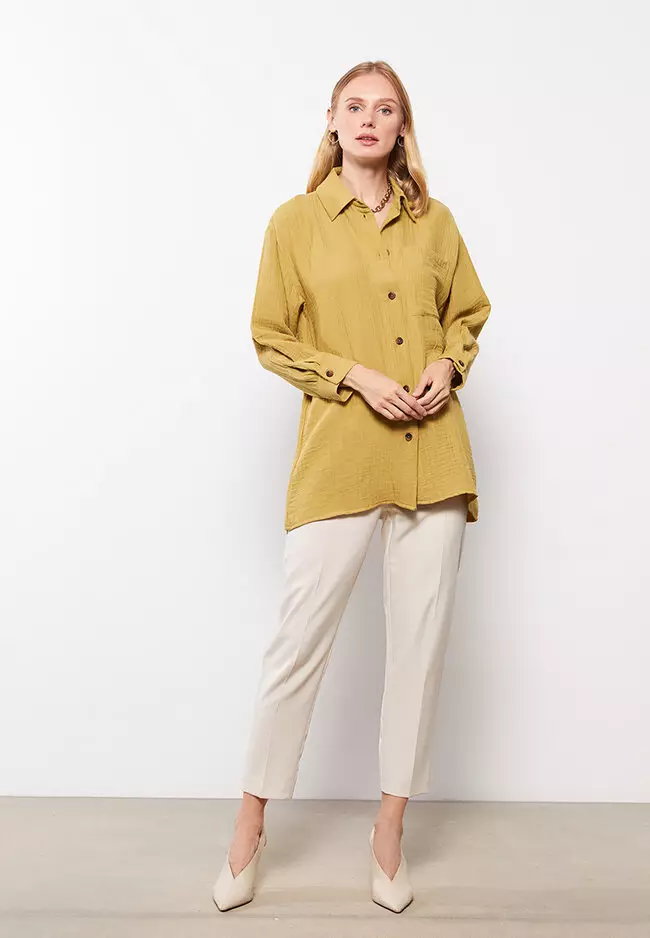 LC WAIKIKI Crinkled Shirt Tunic