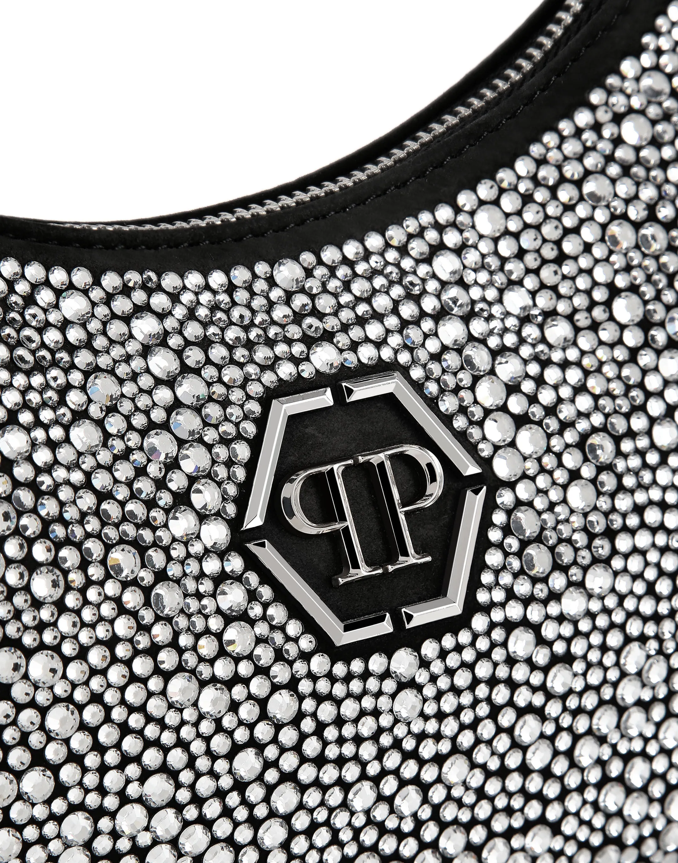 Leather Shoulder Bag Crystal