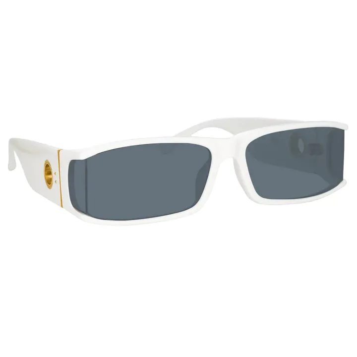 Linda Farrow Mya Sunglasses White