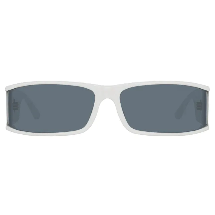 Linda Farrow Mya Sunglasses White