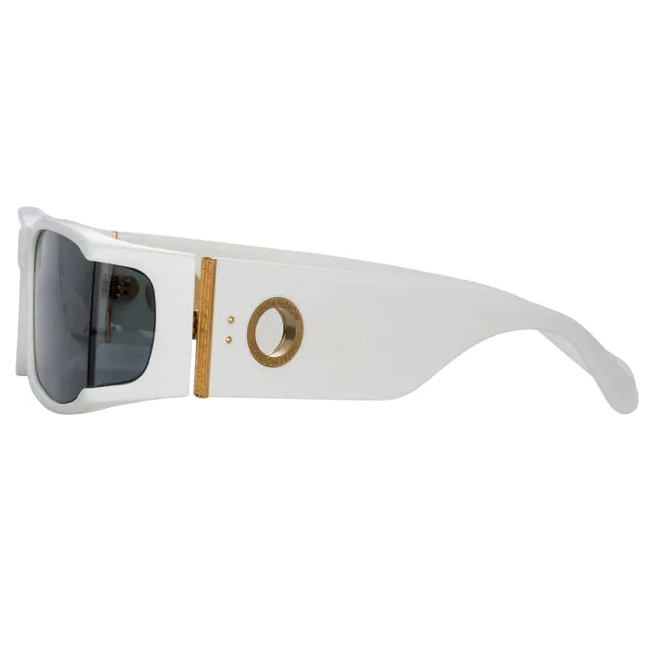 Linda Farrow Mya Sunglasses White