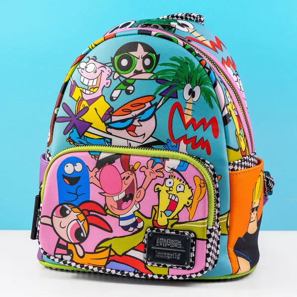 Loungefly x Cartoon Network Retro Collage Mini Backpack