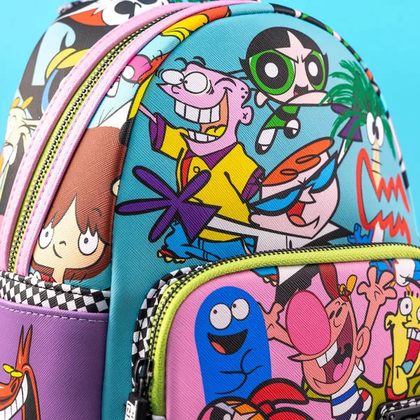 Loungefly x Cartoon Network Retro Collage Mini Backpack