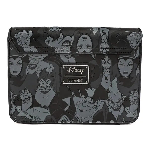 Loungefly X Disney Villains All Over Print Tassel Cross Body Bag