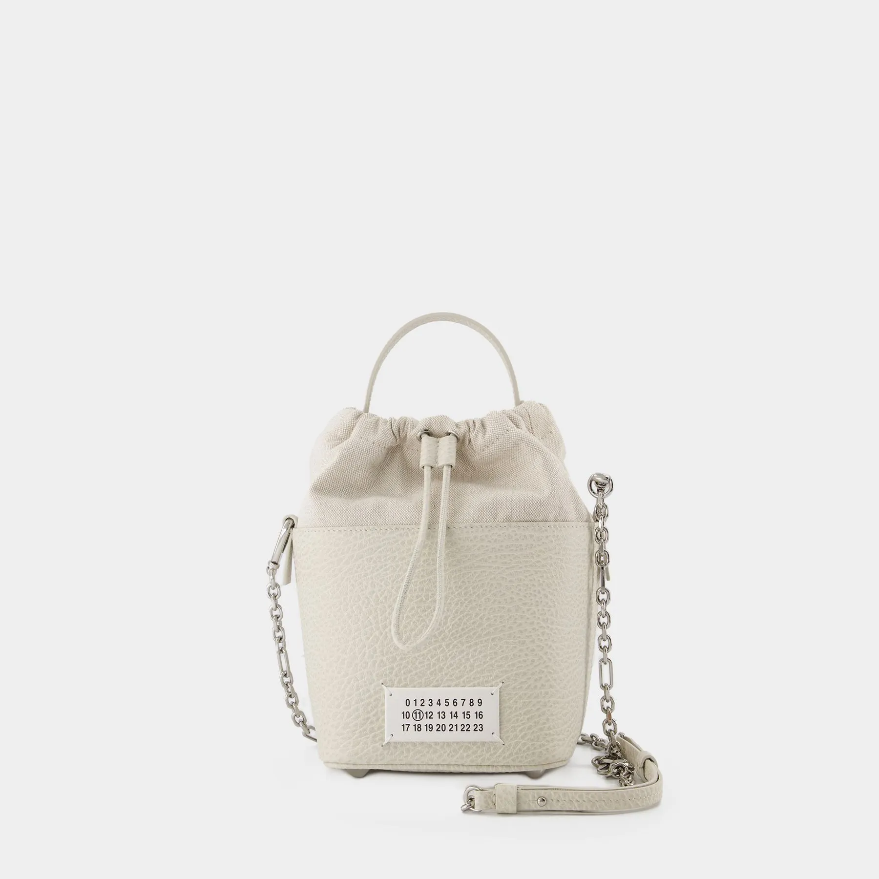 Maison Margiela  Hobo 5Ac Bucket Bag Small - Maison Margiela - Leather - Beige