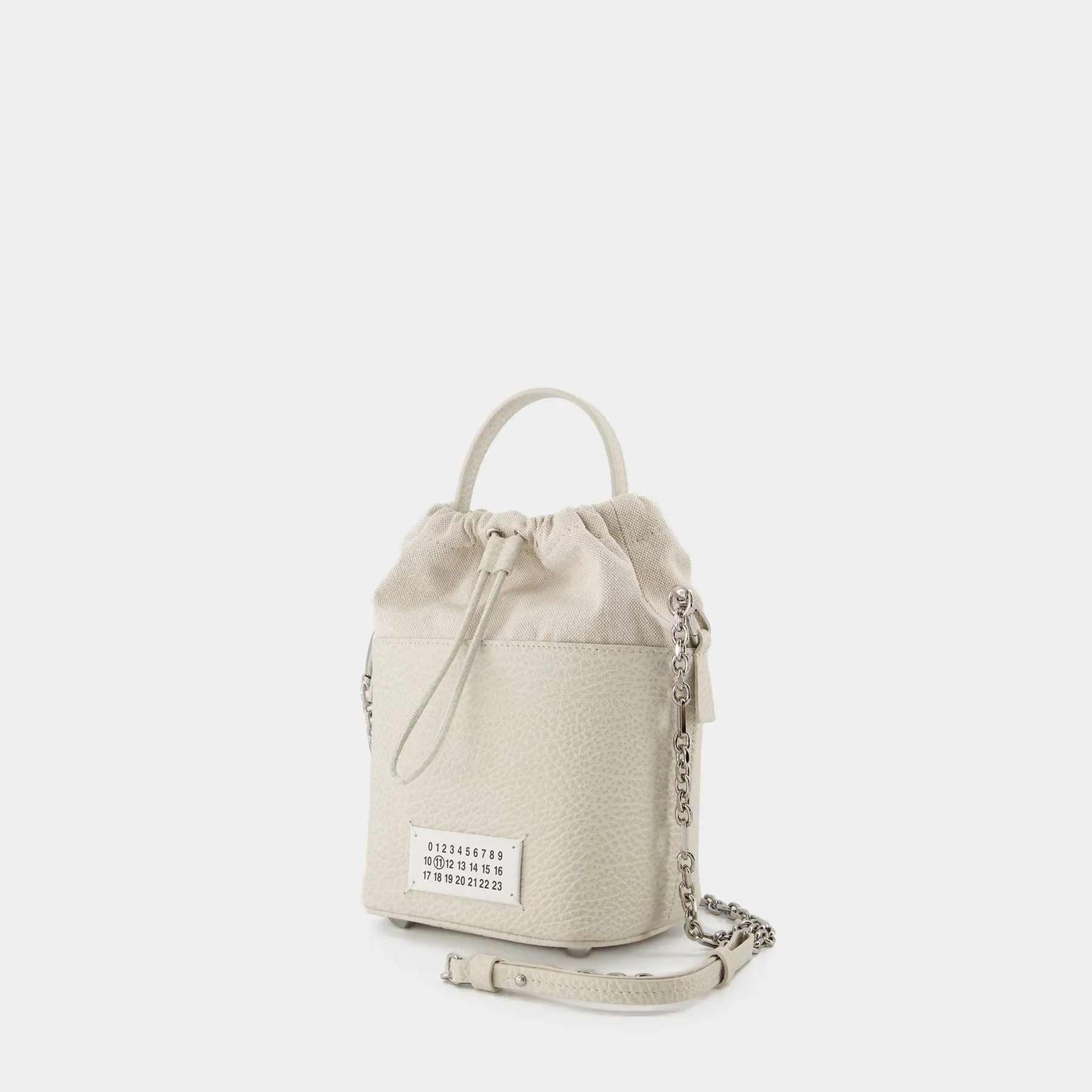 Maison Margiela  Hobo 5Ac Bucket Bag Small - Maison Margiela - Leather - Beige