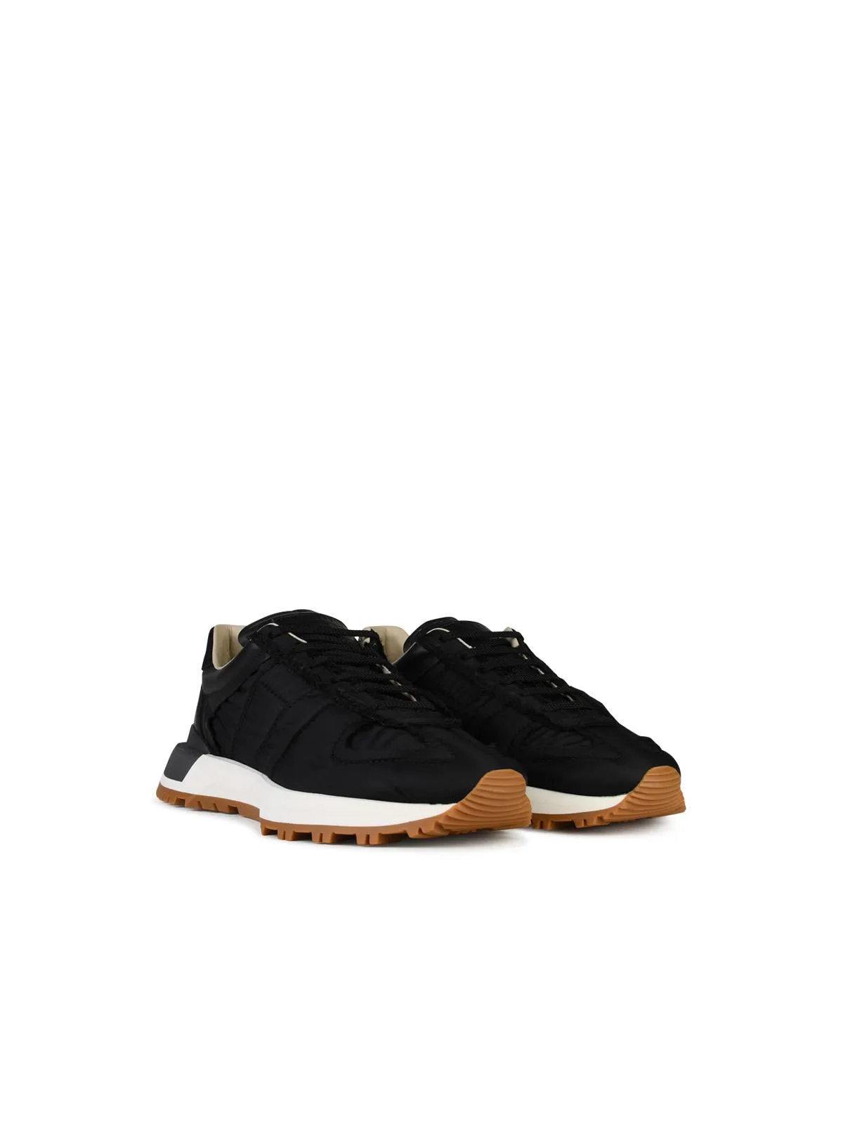 Maison Margiela    Maison Margiela '50 50' Black Lear Blend Sneakers